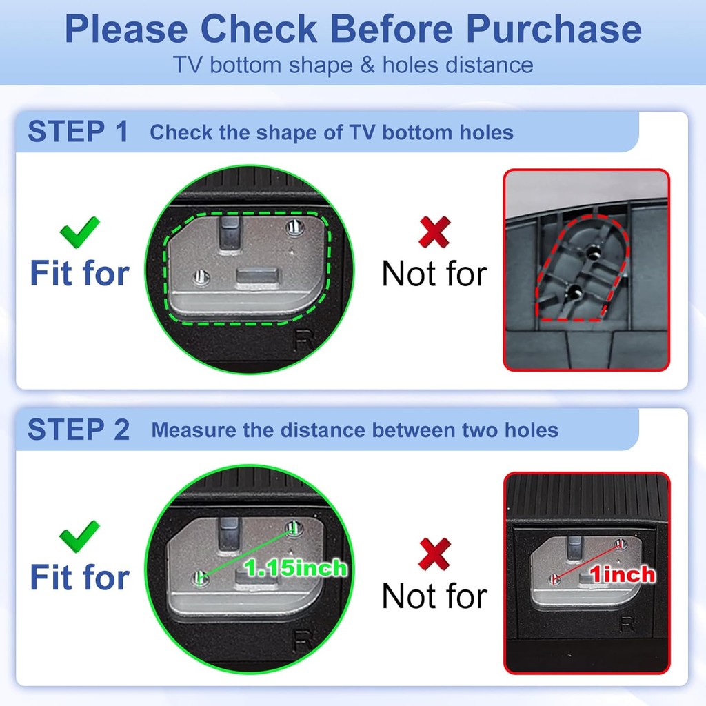 ฐานขาตั้งทีวีสําหรับ Hisense TV ขา, ขาตั้งฐานสําหรับ Hisense 32" 43" 50 "55" 58" 60" 65" สมาร์ททีวี,