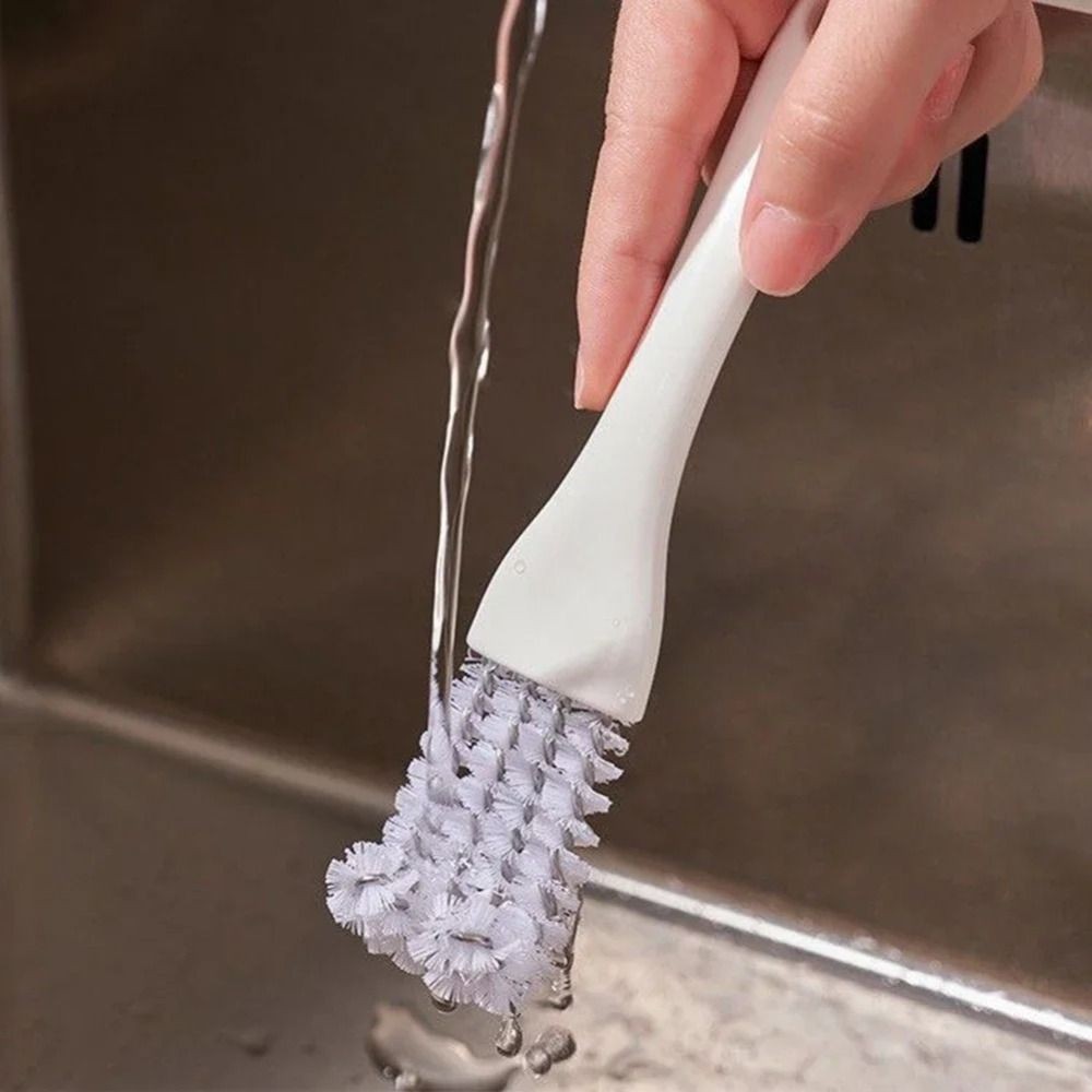 GALAYX แปรงทําความสะอาดเตา, V-shaped Universal Crevice แปรงแบบพกพานํากลับมาใช้ใหม่ด้ามยาวบาร์บีคิว Grille แปรงสําหรับอ่างล้างจาน Dead End บาร์บีคิวลวดตาข่ายพัดลมดูดอากาศ - รูปที่ 5