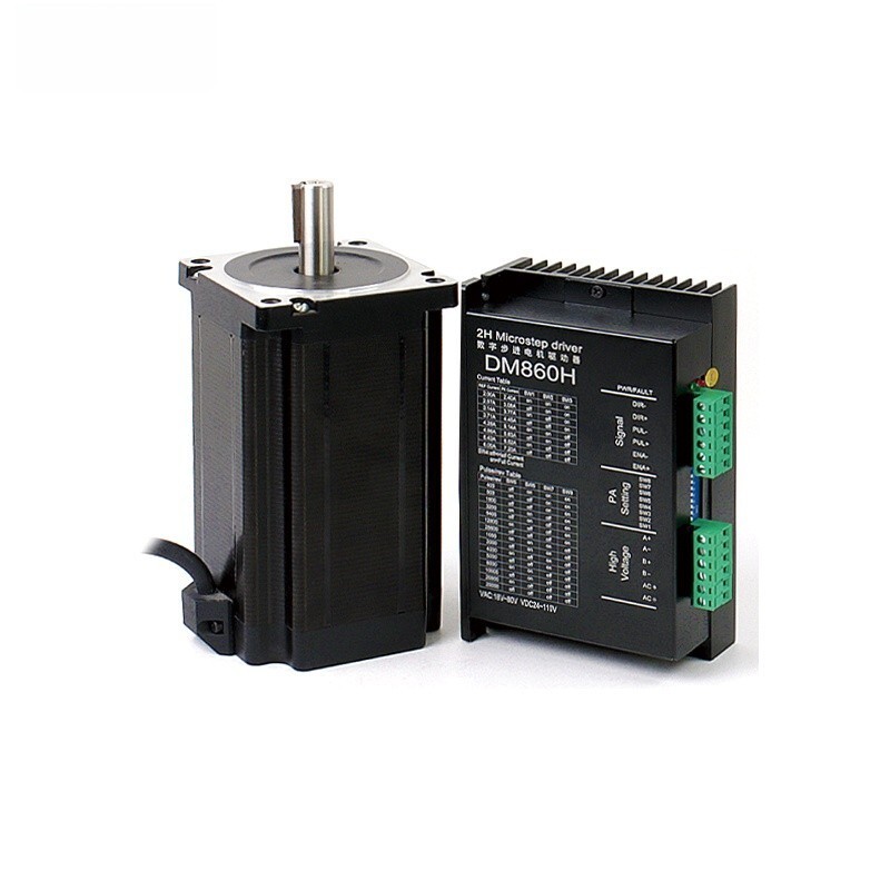 Nema34 Stepper Motor 1.8 องศา 2 เฟสแรงบิดสูง 12N.m Nema 34 Stepper Motor และไดร์เวอร์ KIt KH86H156