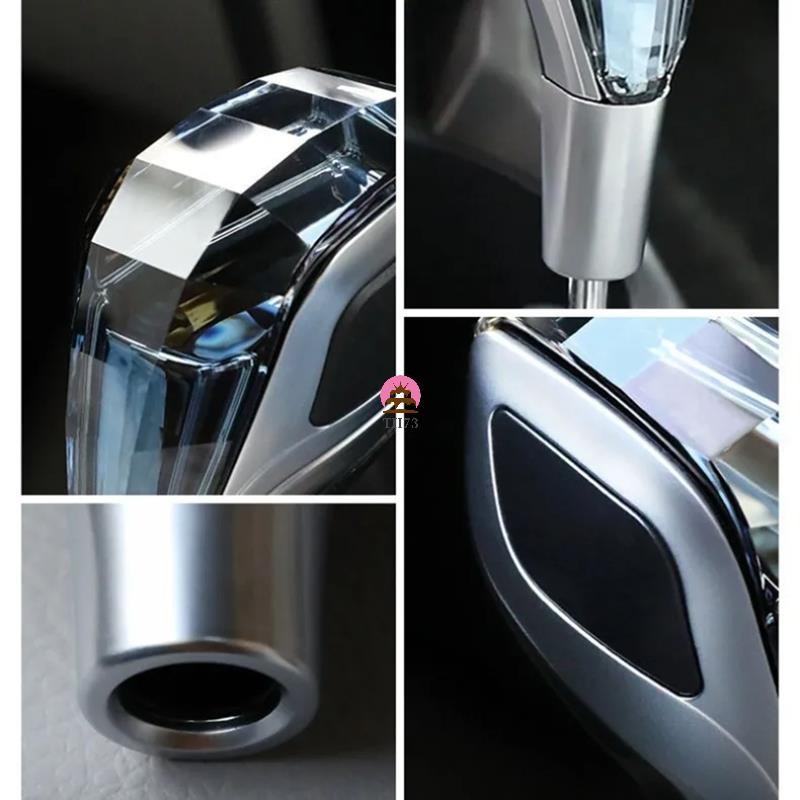 hzsxjdzaxuUniversal รถคริสตัลดัดแปลงเกียร์ Shift Knob Lever ไฟ LED หลากสี- R135246 หน่วยควบคุมแฮนด์บอลรถยนต์ 6 ความเร็ว 13524R - รูปที่ 5