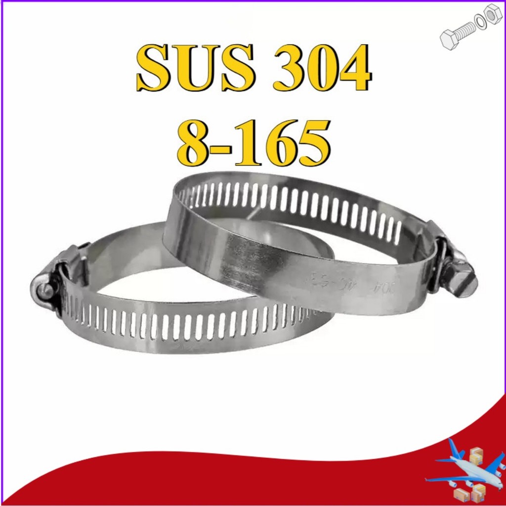 304สแตนเลสจับคอHoopมือสกรูClamp Hoopท่อHoopท่อน้ํารับClampแหวนClamp Fixing Clampท่อการ์ด[DTY-MB]