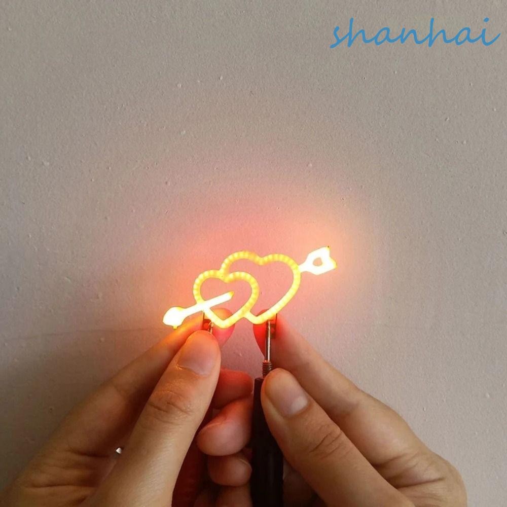 SHANHAI LED Edison Filament, 3V ยืดหยุ่นไดโอด Light Filament, ตกแต่งบ้าน Creative Retro การ์ตูนหลอดไ