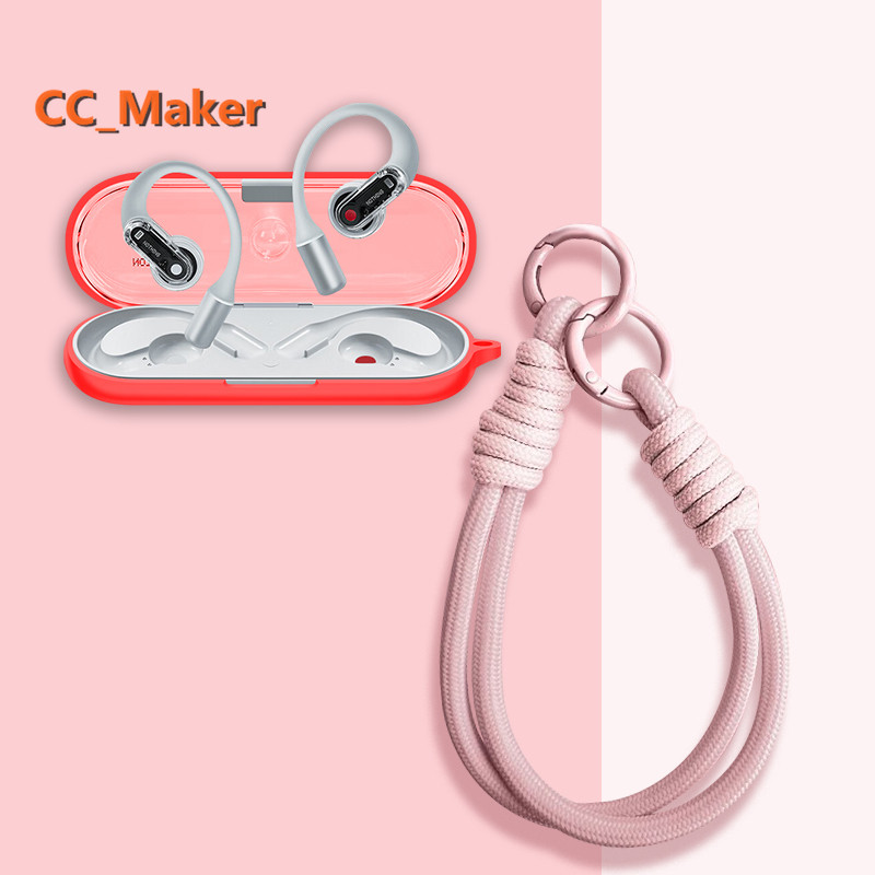 For Nothing Ear Open Case Cute Lanyard Pendant Silicone Soft Case Suitable for Nothing Ear Open Shoc