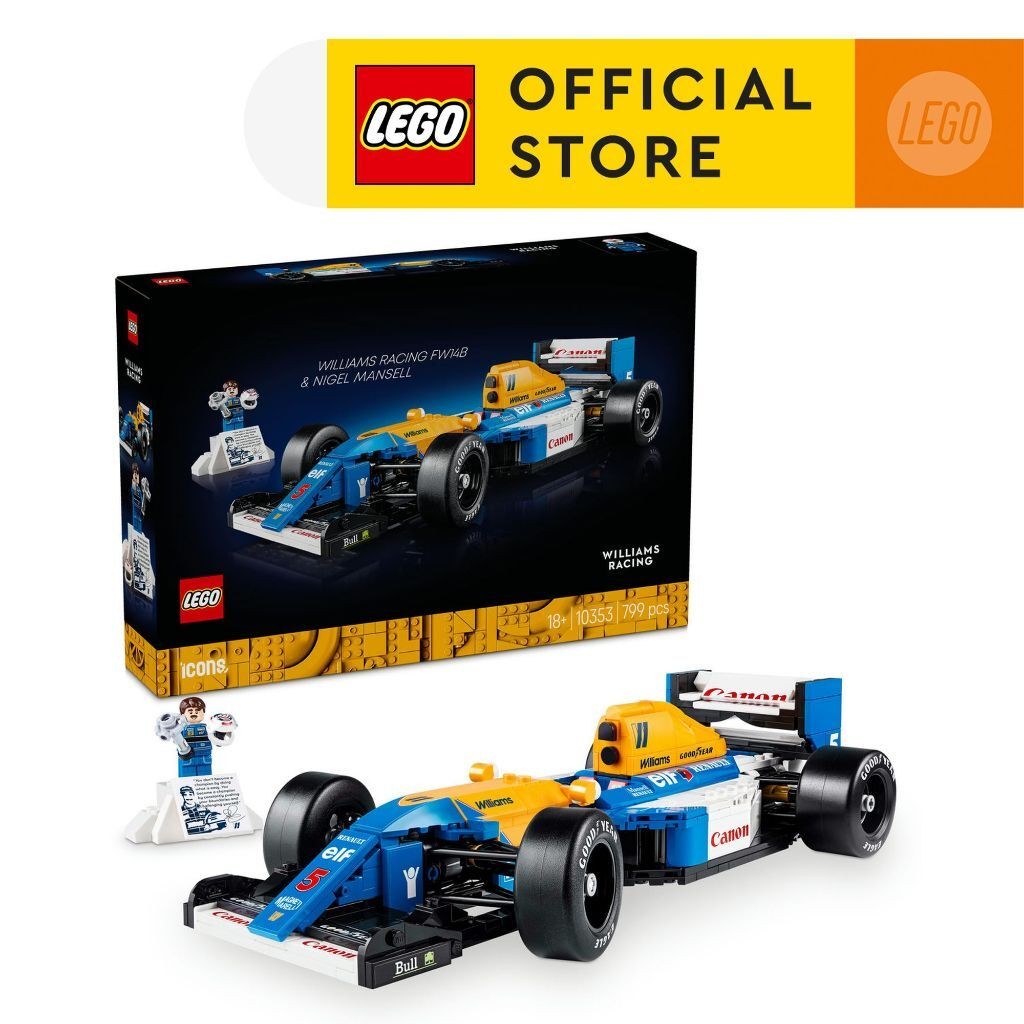 LEGO Icons 10353 Williams Racing FW14B & Nigel Mansell 799 ชิ้น