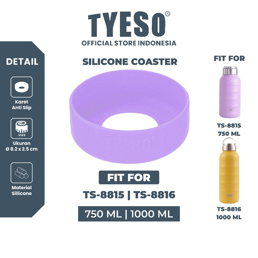USS x Tyeso อุปกรณ์เสริมยางกันลื่น 750ml & 1000ml TS-8815/TS-8816 TS-8104 SIlicone Coaster Original 