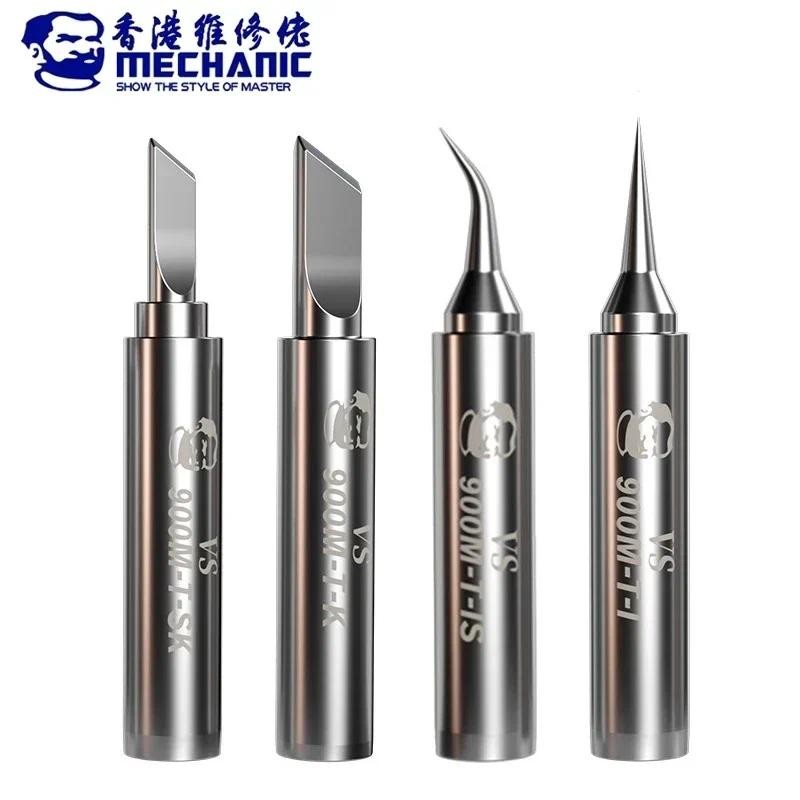 MECHANIC  900M-TI/IS/K/SK ตะกั่ว-ฟรีบัดกรีเหล็กเคล็ดลับความร้อนหัวเชื่อมสําหรับ 936 737 สถานีบัดกรีซ่อม Rework เครื่องมือ