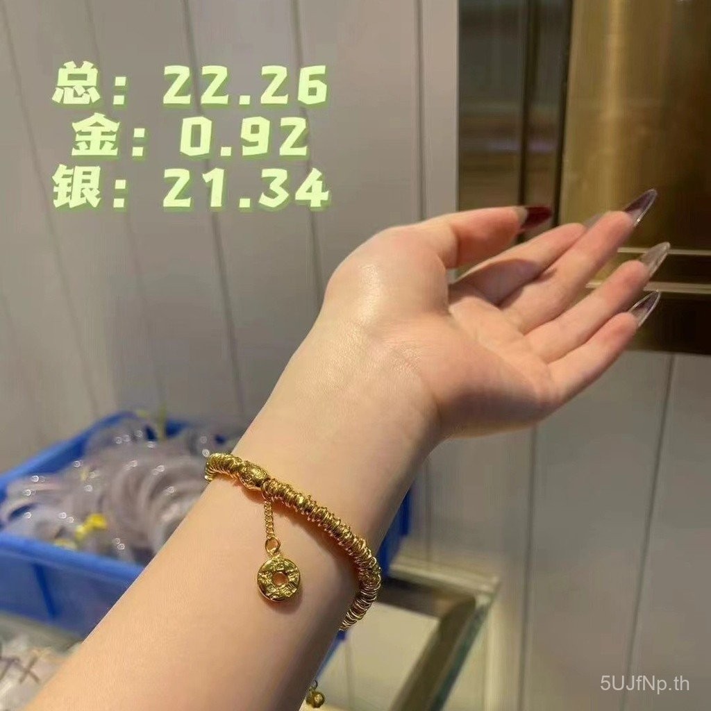 สร้อยข้อมือและสร้อยคอลายล้ำจากเงินAu999และทองคลาดเงิน ชุดขายดี