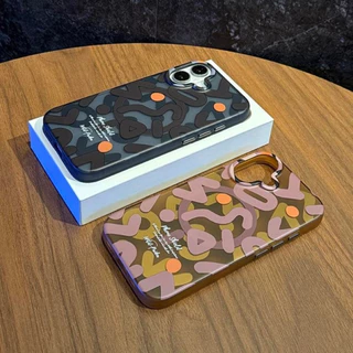 อินเทรนด์ Frosted Graffiti เคสโทรศัพท์แม่เหล็กสําหรับ iPhone 17Air 11 12 13 14 15 16 17 Pro Max 15 14 16 Plus แฟชั่นโปร่งแสง Soft Border ปลอกกันกระแทก Matte Hard PC ฝาหลัง