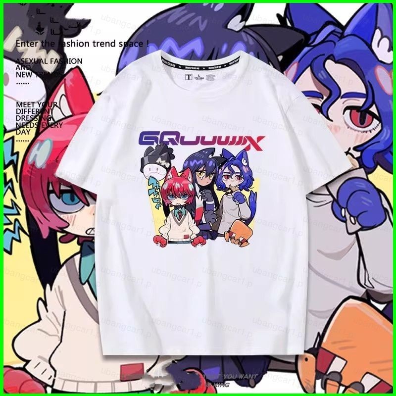 เสื้อยืด Gundam GQuuux Amate Yuzuriha Machu แขนสั้น สำหรับฤดูร้อน