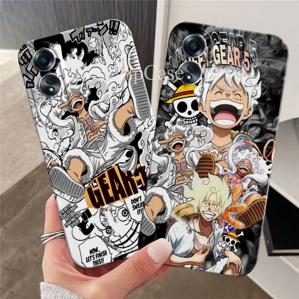 Softcase Hp Oppo A60 A18 A38 A17 A17K A58 A78 A79 A98 4G 5G Motif Gear 5 Case Pro Camera