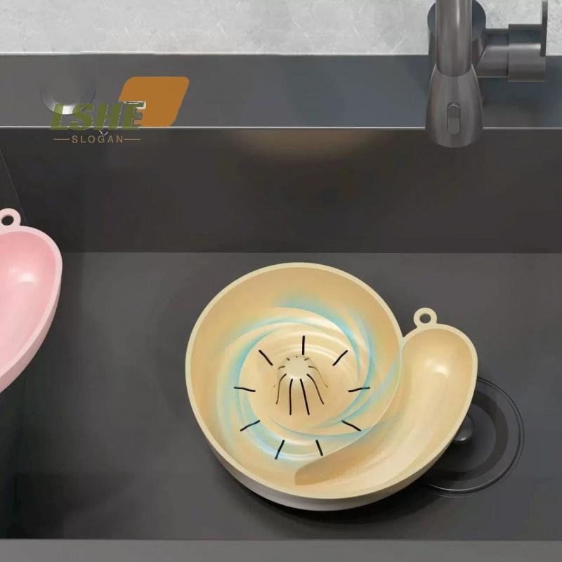 [LSHE] ตะกร้าคว่ําจานผลไม้รูปหอยทากสร้างสรรค์หมุนอัตโนมัติสะอาดอ่างล้างผักอเนกประสงค์นํากลับมาใช้ใหม่ใหม่ - รูปที่ 5