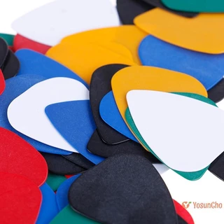 YosunChoker] 100PCS Acoustic Bulk Celluloid ไฟฟ้าสี Smooth Guitar Pick Pick Plectrum ใหม่ ใหม่