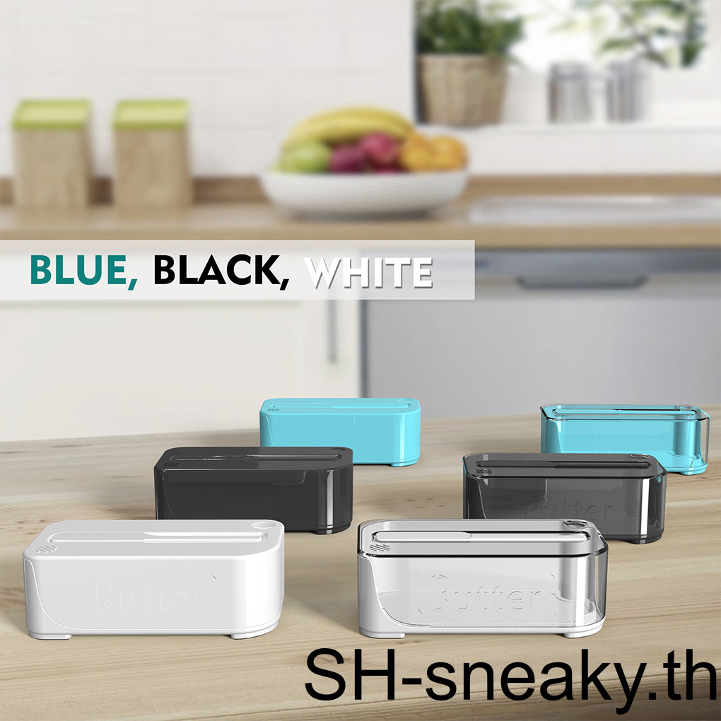 ABS Butter Container Storage Solution สําหรับ Butter Nuts และจานเนยชีสพร้อมฝาปิดและมีด