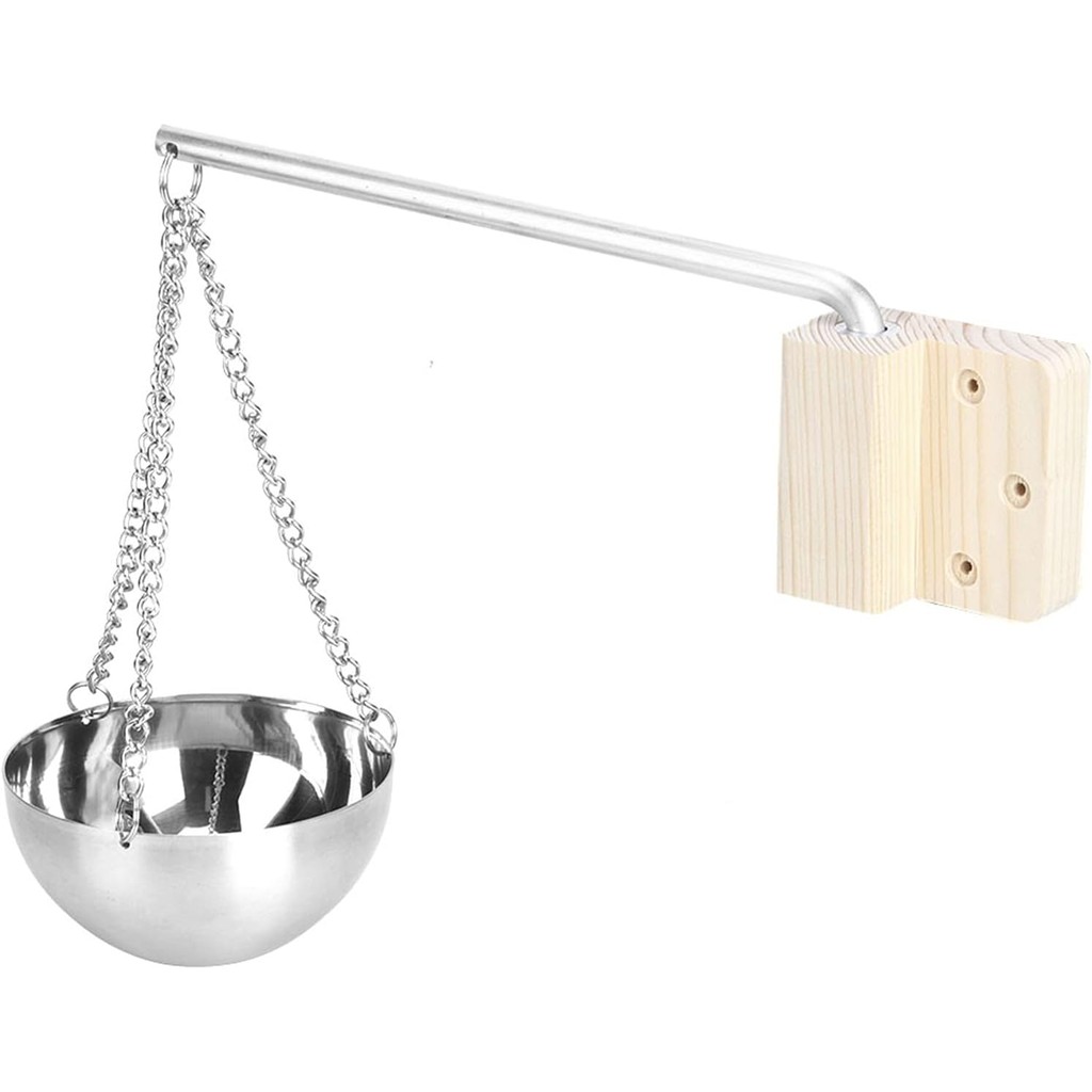 Joyzan Sauna Aroma Bowl, Essential Oil Bowl Cup Stainless Steel Hanging Fragrance Diffuser Container
