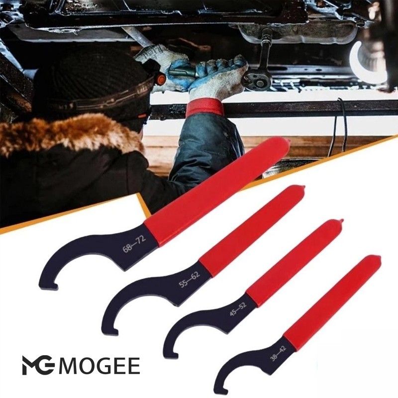 ประแจเครื่องมือ,สําหรับรอบ Nut C 45-48HRC Hook ประแจ Spanner, สีดํา Oxidized Anti Slip Handle ประเภทBuildCore
