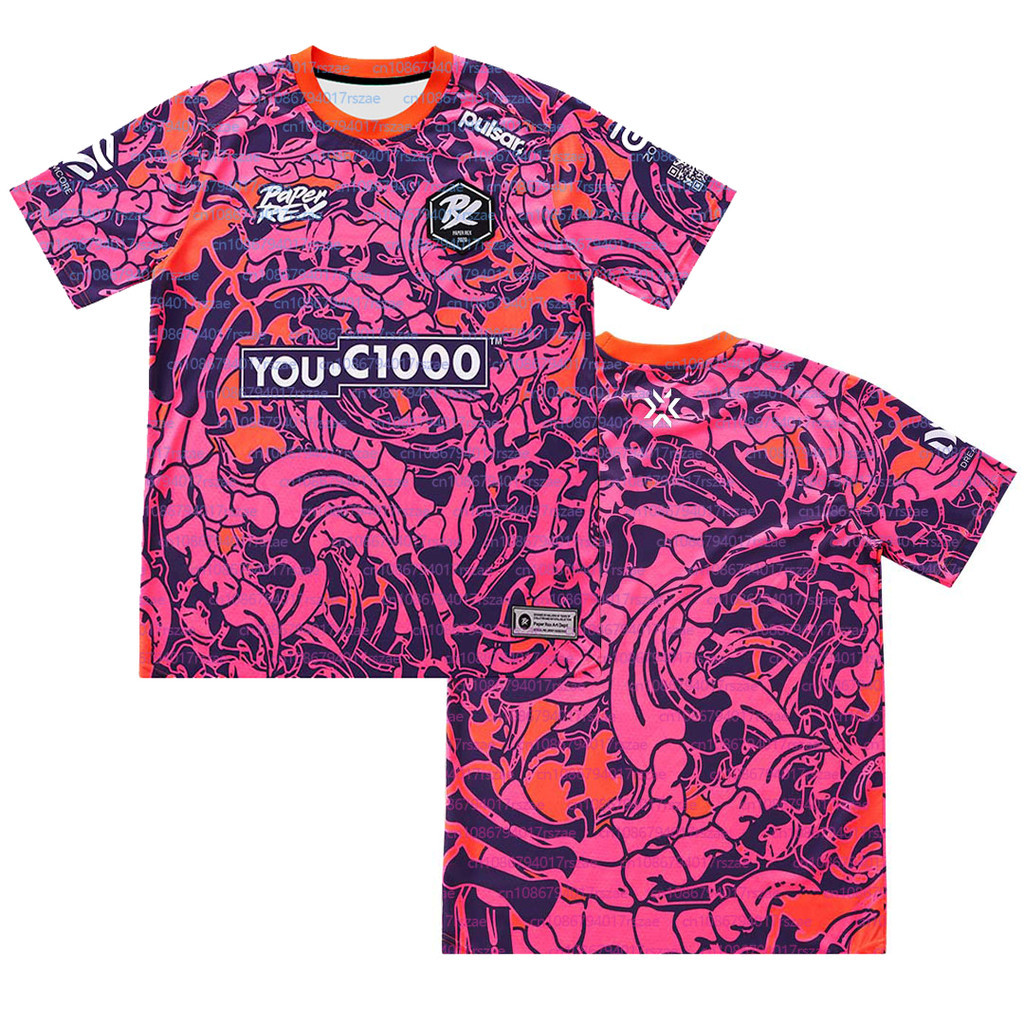 PRX 2025 เสื้อยืดแขนสั้นสำหรับทีม e-sports พร้อมจำหน่าย