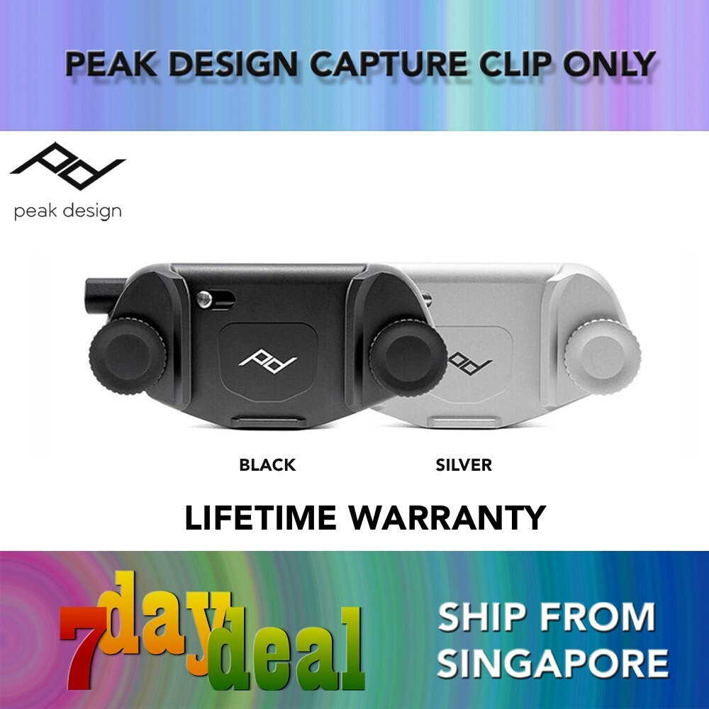 คลิปกล้องจับภาพ Peak Design สีดํา / SilverHT99 E9AI