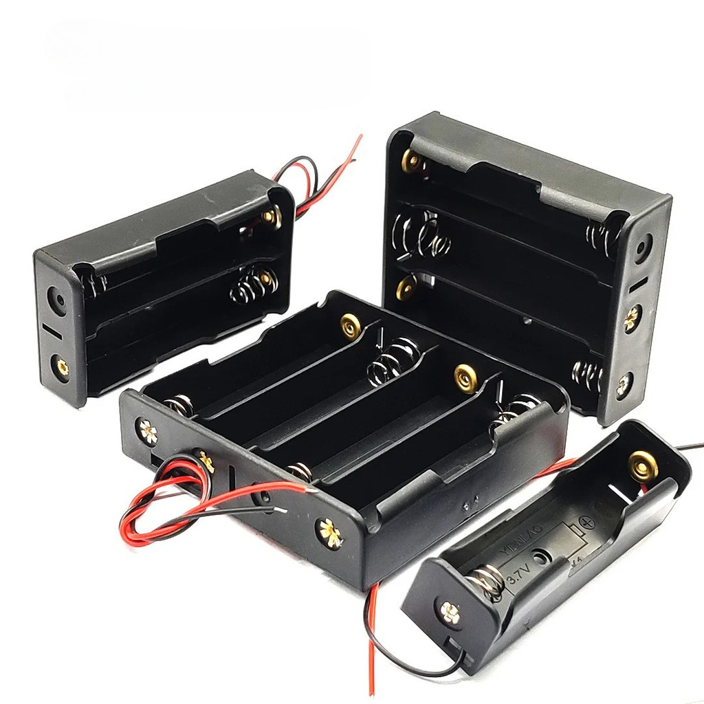 กล่องแบตเตอรี่ 18650 ที่ยึดแบตเตอรี่ 1/2/3/4 18650 กล่องเก็บของ 18650 กรณี ชุด การเชื่อมต่อ 18650 กล