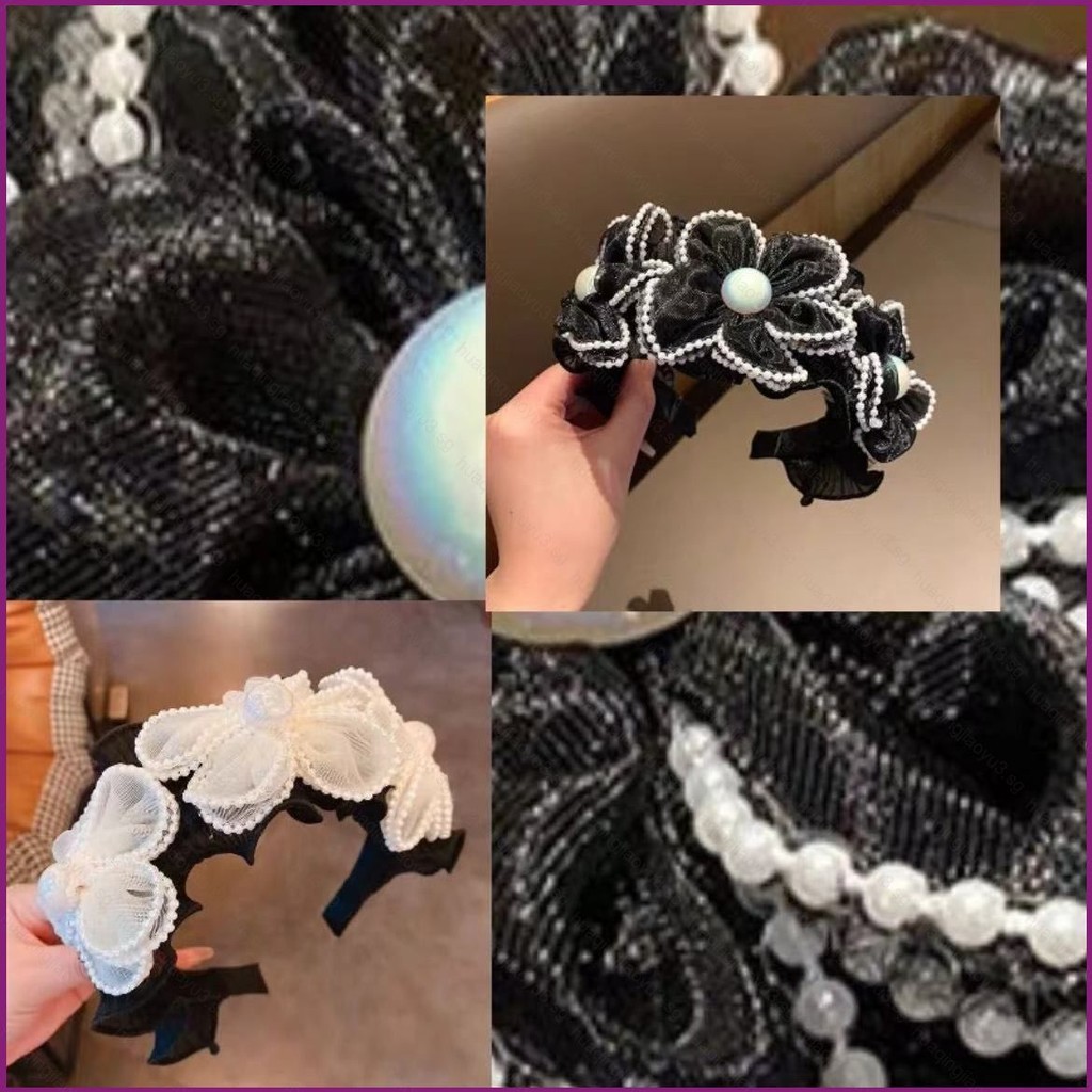 เครื่องประดับผมดอกไม้ทรงมุก แบบใหม่ ผสมผสานสไตล์จีนและฮ่องกง เหมาะสมกับฤดูใบไม้ผลิและฤดูร้อน