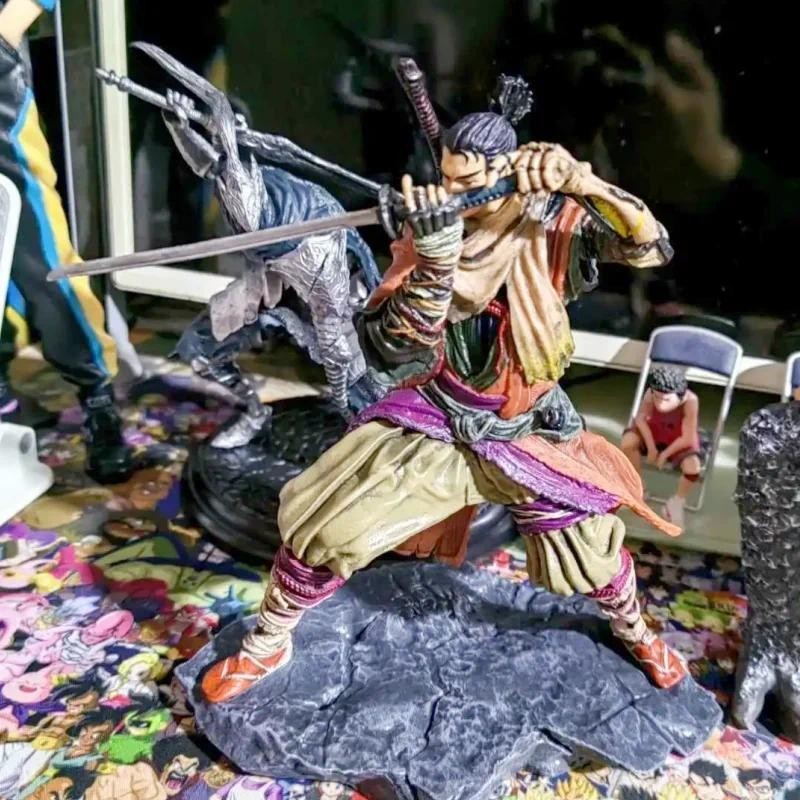 20 ซม.Sekiro Shadows Die สองครั้งหมาป่า Action Figure ของเล่น Figuras อะนิเมะ GK รูปปั้น PVC คอลเลกช