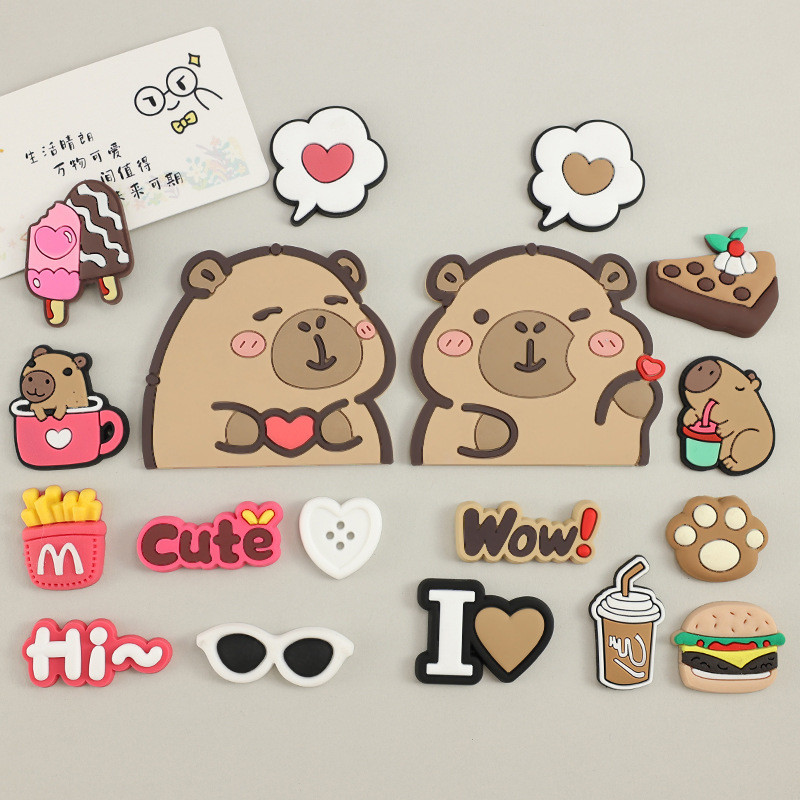 จี้ประดับ Jibitz Charm รูปเค้ก แฮมเบอร์เกอร์ โคคาโคลา และไอศกรีม สำหรับตกแต่งรองเท้าและเข็มขัดของคุณ