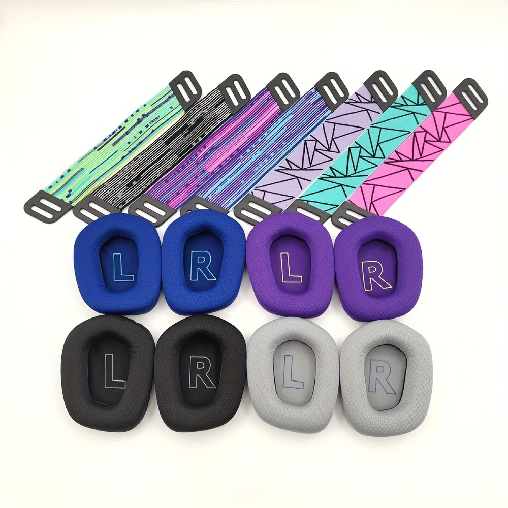 สําหรับ Logitech G733/G335 แผ่นรองเบาะหูฟัง - กันลื่นดูดซับแรงกระแทก ใช้ได้กับหูฟัง Logitech G733/G3