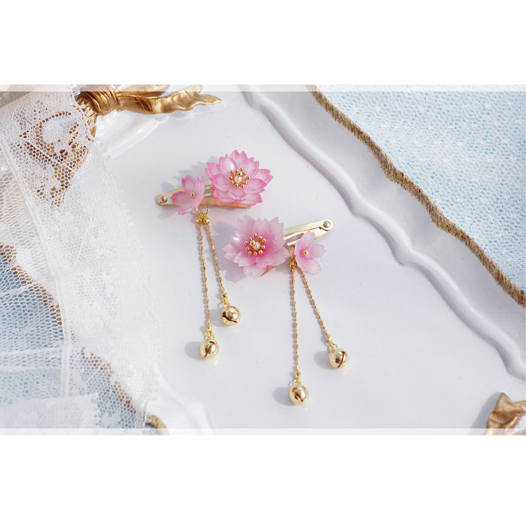 RIA Original {Mountain Sakura} Three Points bjd sd13 ddh Baby Heat Shrink Flower Hairpin Headdress X