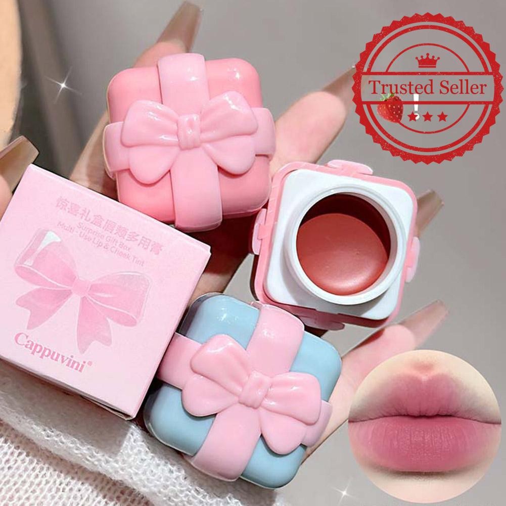 Surprise Gift Box Lip & Cheek Cream Velvet Matte Blush Balm Lips Smooth Hydrating Cheek Tint K2z1