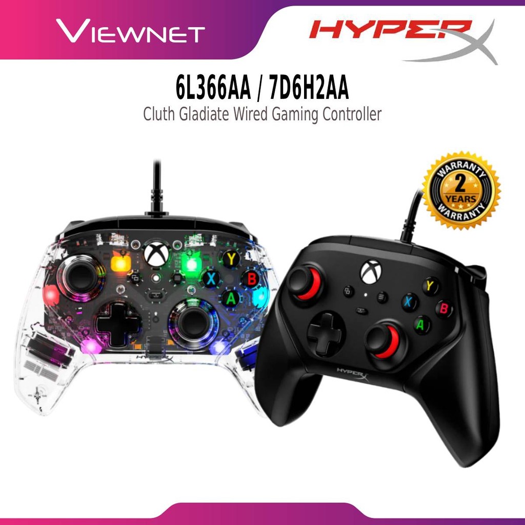 HYPER-X HYPERX CLUTCH GLADIATE WIRED GAMING CONTROLLER พร้อม XBOX LICENSED และ DUAL RUMBLE MOTORS (6