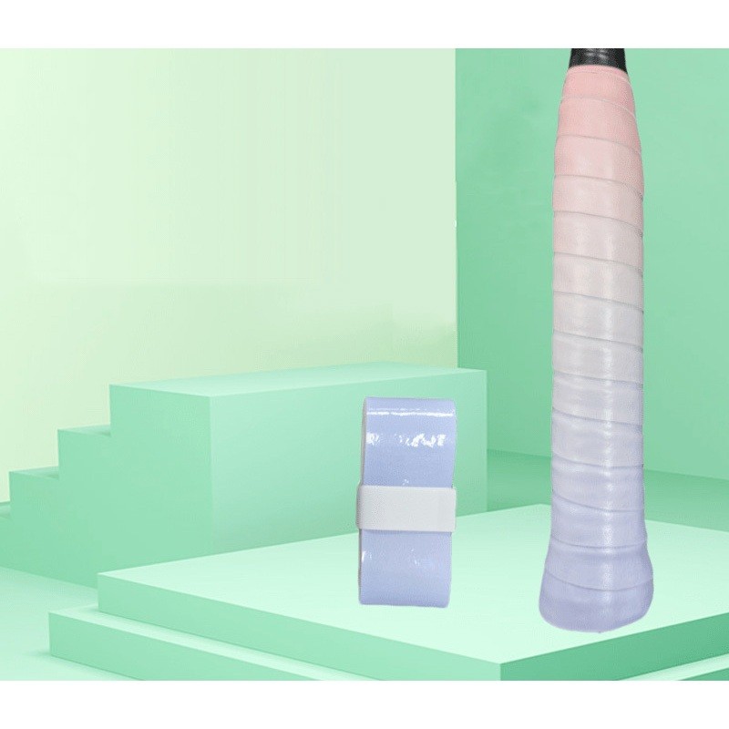 🇹🇭พร้อมส่ง เทปพันด้าม ไล่สี 2 โทน กันลื่น ซับเหงื่อ หนา 0.65มม. ใช้ได้กับไม้แบด เทนนิส สควอช (ไม่ใช่ Yonex) - รูปที่ 2