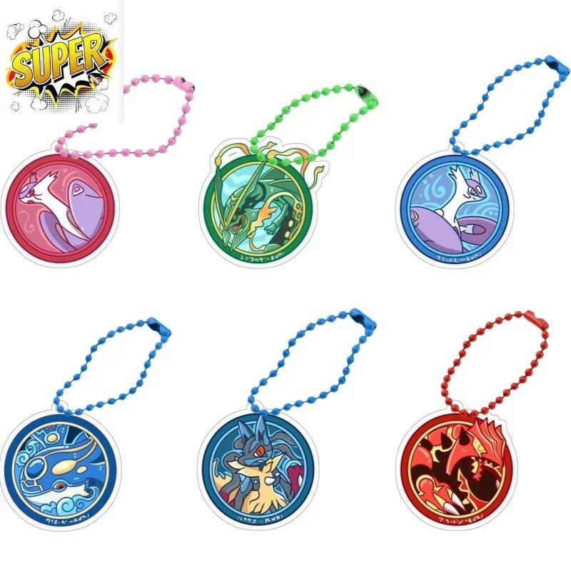 Pokemon อะนิเมะ Rayquaza พวงกุญแจ Groudon Kyogre Latias Latios Diancie Lucario Diy อะคริลิค Action F