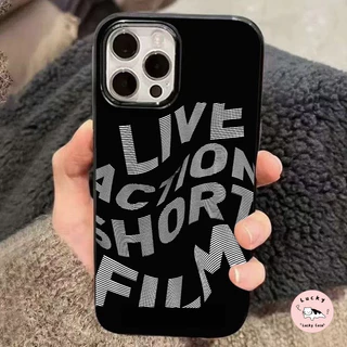 เคสไอโฟน11 แฟชั่นตัวอักษร ที่มีสีสันพื้นผิวมันวาว สำหรับ IPhone 17 11 14 15 13 16 12 Pro Max X 6 6s 7 8 16 Plus XR XS SE