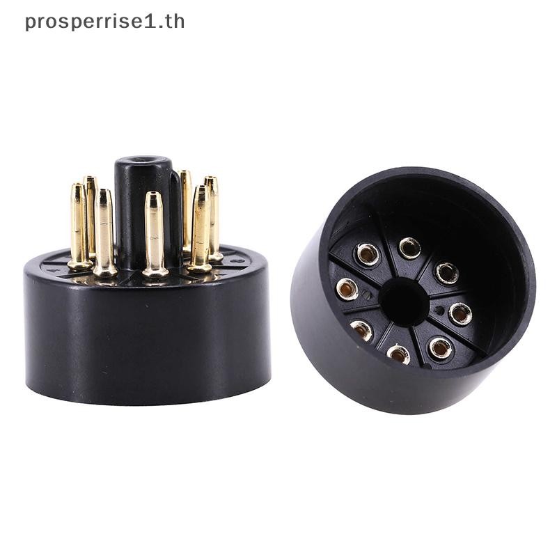 [PPTH] 1 PCS 8Pins Bakelite Tube Socket S8AES Bakelite Tube Base สําหรับ EL34C EL34 Vacuum Tube Ampl