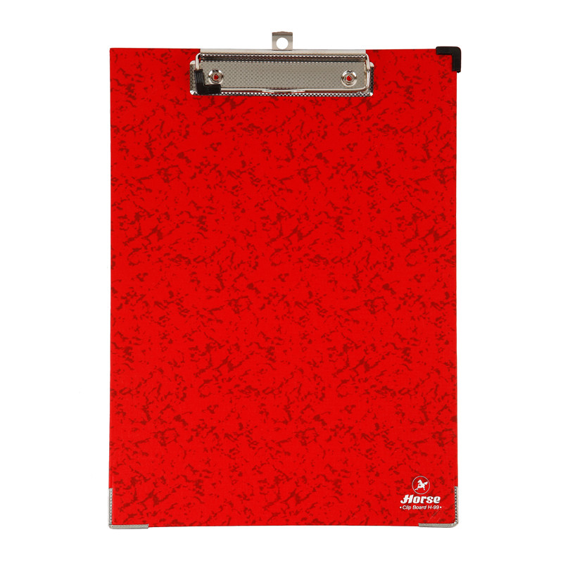 HORSE คลิปบอร์ด A4 รุ่น H-99 สีแดง
