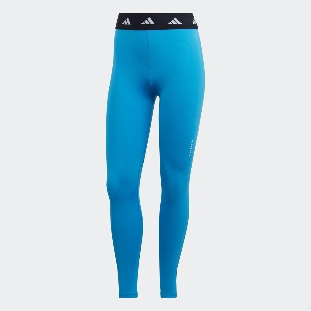 adidas Gym & Training กางเกงเลกกิ้งเจ็ดส่วน Techfit ผู้หญิง สีน้ำเงิน HL6074