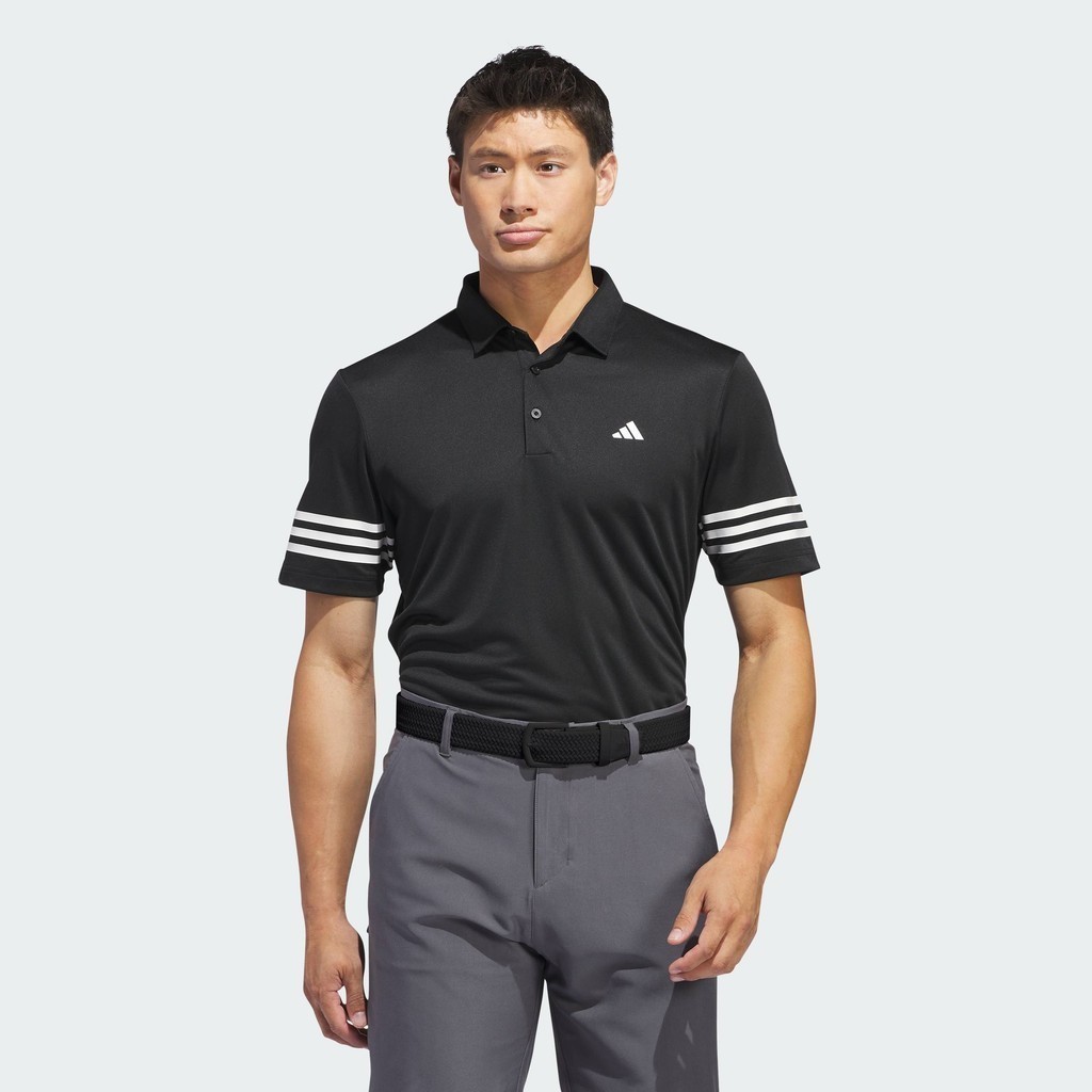 adidas Golf 3-Stripes Polo Shirt Men Black IU4360