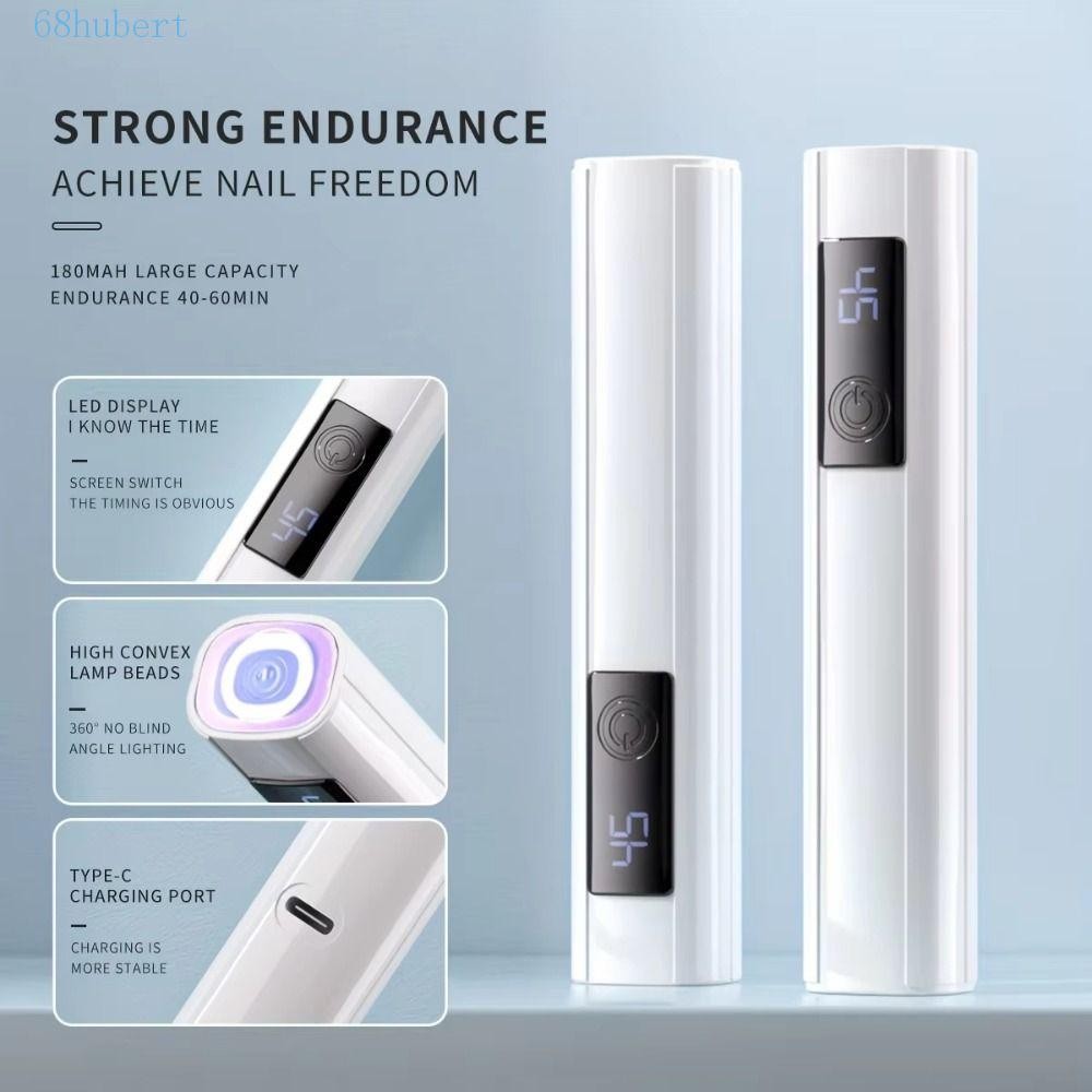 โคมไฟเล็บ LED HUBERT, 45s Timer Single Finger Mini เครื่องเป่าเล็บไฟ,อเนกประสงค์แห้งเร็วที่มีประสิทธ