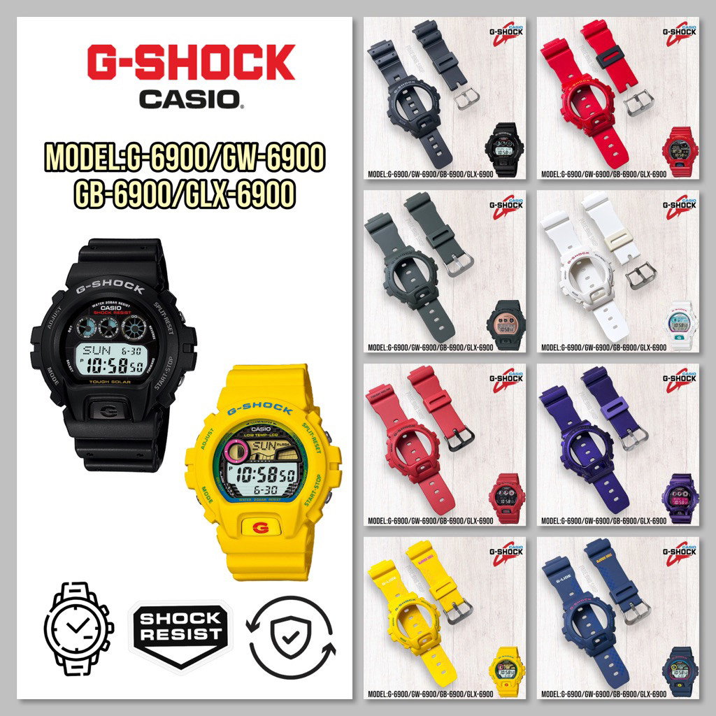 กรอบสาย G-shock รุ่น GW-6900/G-6900/GLX-6900/GB-6900 ของแท้100%