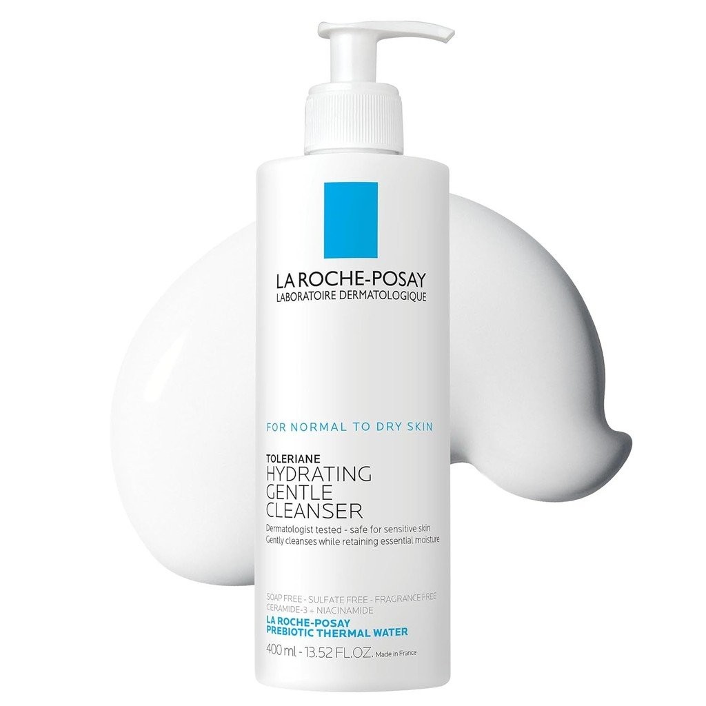 La Roche-Posay Toleriane Hydrating Gentle Face Cleanser Hydrating Facial Cleanser พร้อม Niacinamide 
