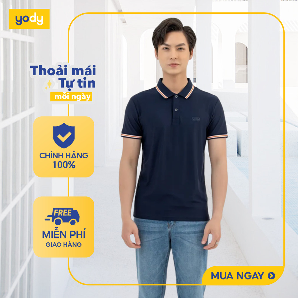 YODY เสื้อโปโลผู้ชายคอปก Airy Cool Cool ดูดซับเหงื่อ นุ่ม APM7456