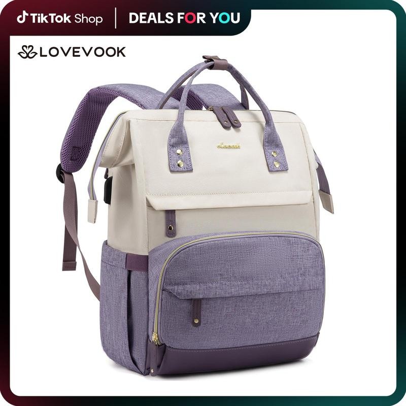 LOVEVOOK ShopBacktoSchool Laptop Backpack for Women Back to School, 15.6-17.3 Inch Backpack Purse fo