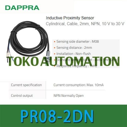 PR08-2DN PR082DN PR08 2DN 2MM 12-24 VDC NPN Proximity sensor OF79 JIE27