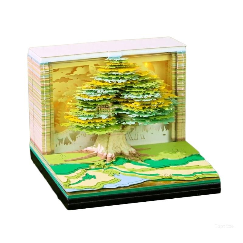 Top Twenty six Weekly Planner พร้อม LED Backlit Treehouse โครงสร้างที่ยั่งยืนอาคารกระดาษที่แข็งแกร่ง