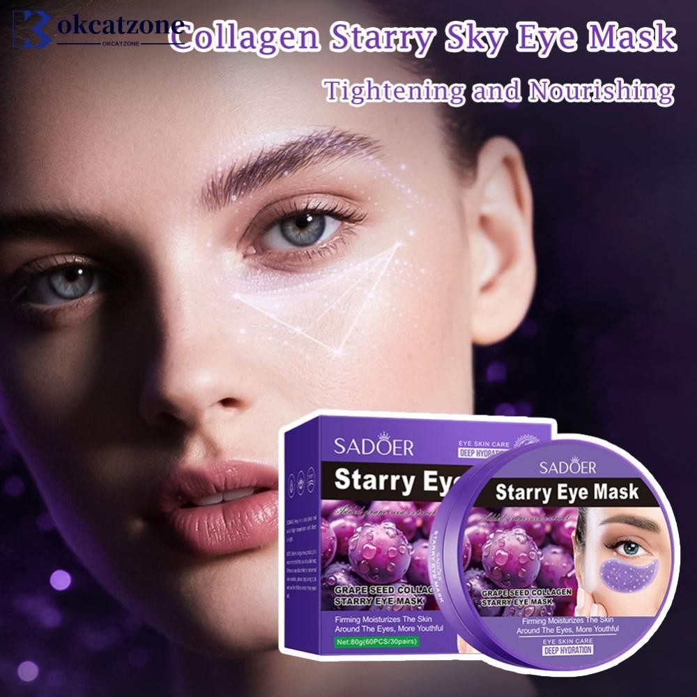 OKCATZONE Grape Seed Hydrating Anti-Aging Dark Circle ลด Moisturizing Overnight Repair Fine Lines Re