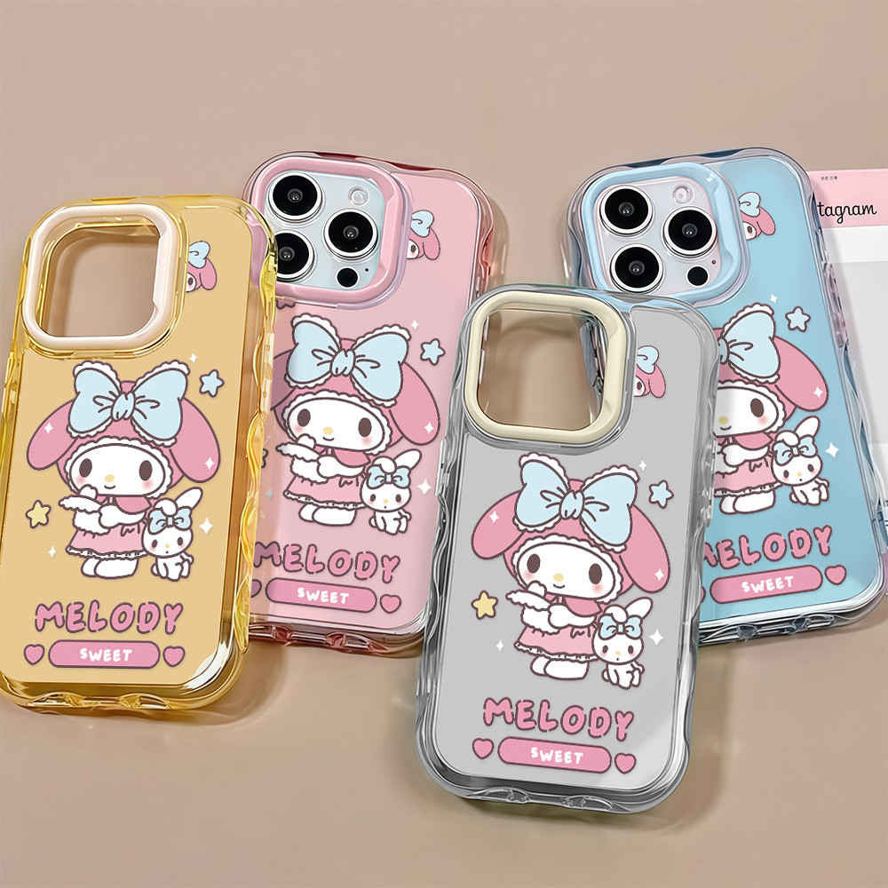 เคสโทรศัพท์ส่งทันที แบบระลอกสีสัน เคสใสเยลลี่ น่ารัก กันกระแทก For IPhone16 15 14 Pro PLUS 13 12 11 Promax GDBWEHY263
