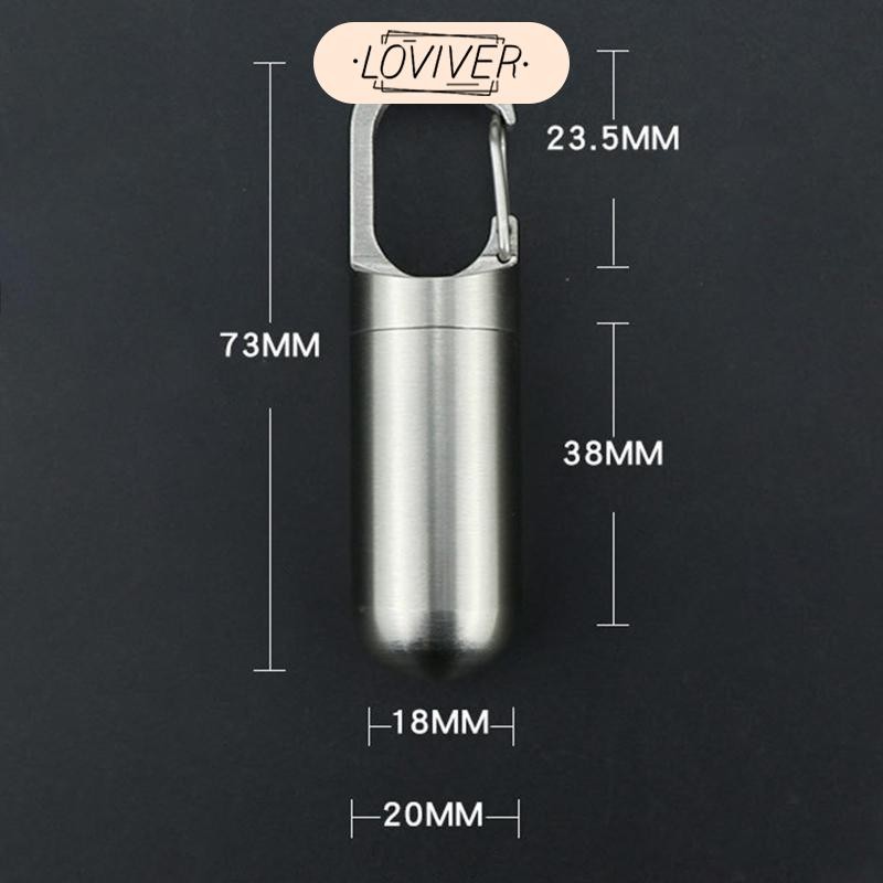 LOVIVER กล่องยาขนาดเล็ก-เครื่องจ่ายยาขนาดเล็กกล่องเก็บแบบพกพากรณีคอนเทนเนอร์สําหรับกลางแจ้ง - รูปที่ 4