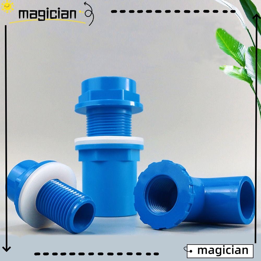 MAGICIAN ขั้วต่อระบายน้ํา, ข้อต่อท่อระบายน้ําเกลียว 20 ~ 50 มม., อุปกรณ์ท่อ PVC Overflow ฟิตติ้งตรงต