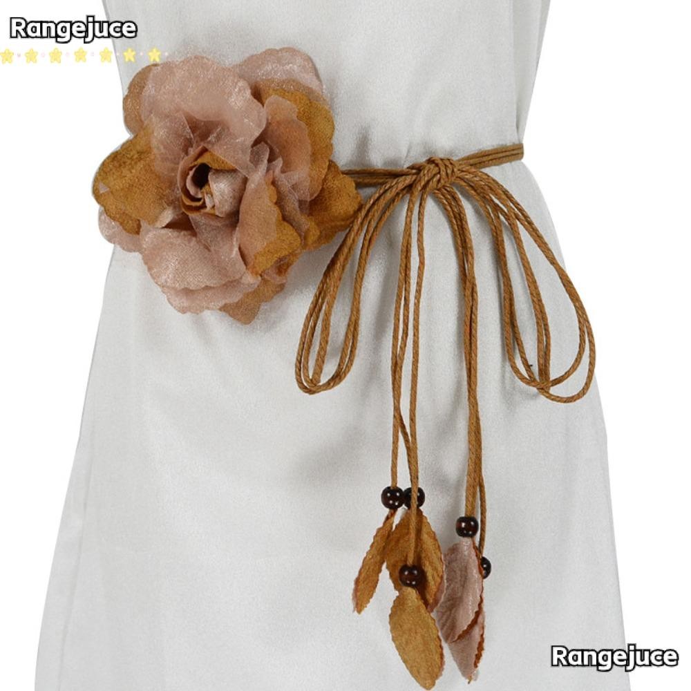RANGEJUCE Bohemian Waistband Women Dress Accessories Handmade Tie Strap