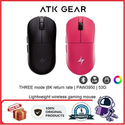 ATK GEAR Dragonfly A9 เมาส์บลูทูธสามโหมดไร้สาย