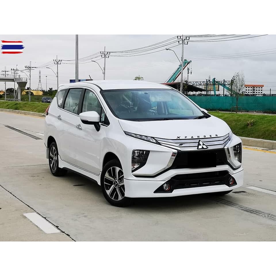 ใหม่ ป้ายโลโก้ ตัวอักษร สติ๊กเกอร์ 3D Mitsubishi XPANDER เอ็กซ์แพนเดอร์ Logo Sticker XPANDER สีแดง